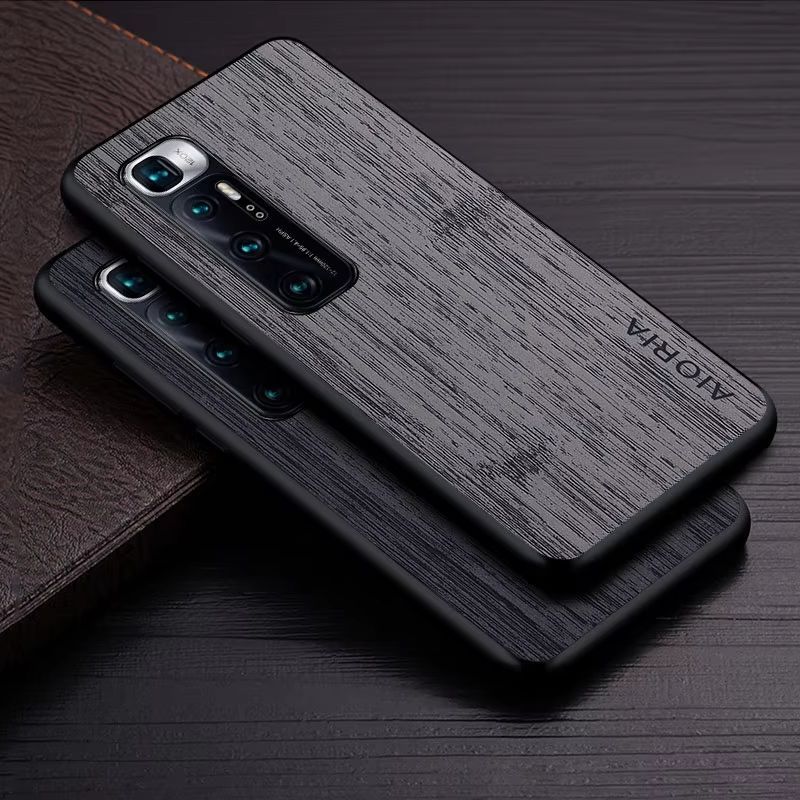Ốp Lưng Cho Xiaomi Mi 10 Ultra Mi 10S Funda Gỗ Tre Họa Tiết Da Sang Trọng Coque Cho Xiaomi Mi 10 Ult