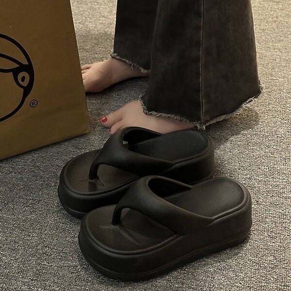 | beach sandals | jacuzzi sandals ✺Mùa hè Phong Cách Mới EVA Flip-Flops Nữ Mặc Ngoài Đế Mềm Flip-Flo