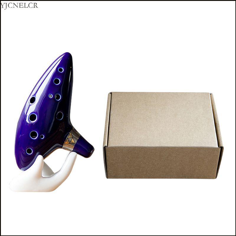 YJCNELCR Ceramic Alto C Legend of Ocarina Ceramic Ocarina Sáo Ocarina với 12 lỗ