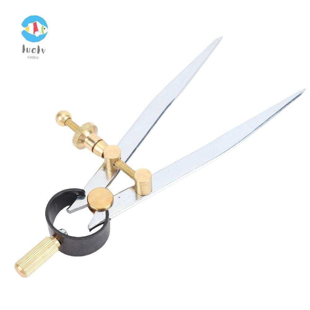 LUOLUVO Spring Divider Caliper, Thép Carbon Đồng thau Fulcrum Wing Divider Caliper, Có thể điều chỉn