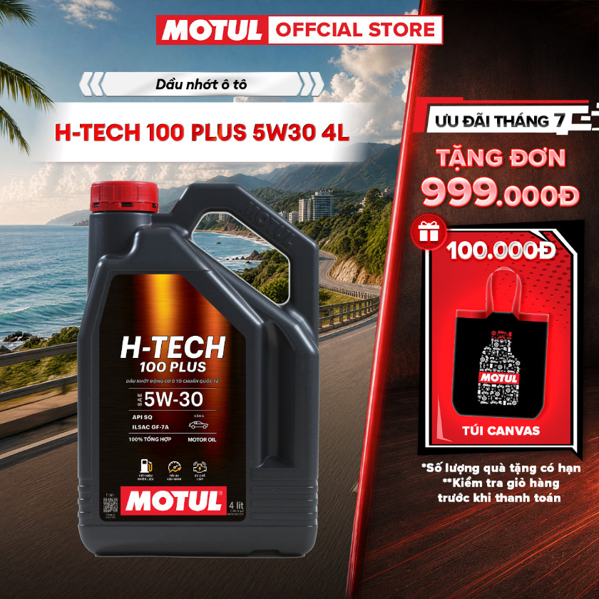 Dầu nhớt xe ô tô MOTUL H-TECH 100 PLUS 5W30 4L