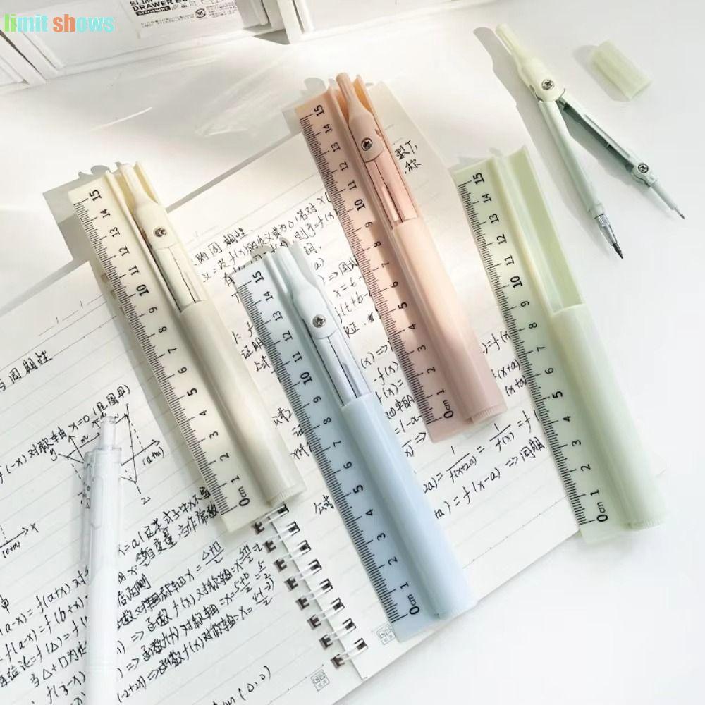 limit shows GIỚI HẠN SHOWS Thước vẽ, Bút la bàn thi sinh viên 3 trong 1, Phụ kiện văn phòng Bộ thước