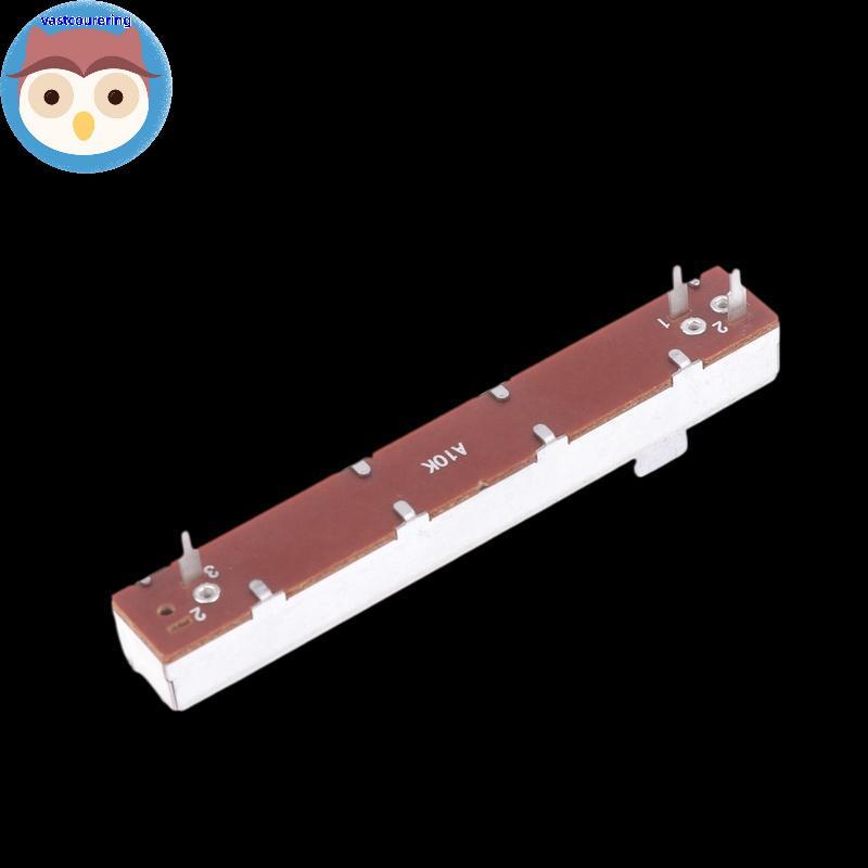 Bình 88mm 3 chân Đơn Chiết Áp A10K B10K Trượt Thẳng Chiết Áp Mono Kênh Trộn Fader Stroke 6MM EN