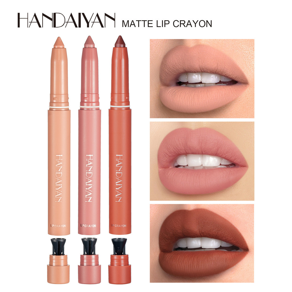 Matte Lip Liner Tự Động Chống Thấm Nước Chống Dính Cup Outline Lip Liner Lip Pencil Lipstick Liner