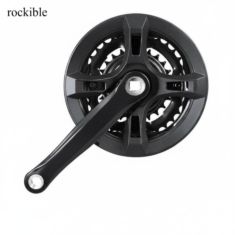 Rockible Off-Road Bike Crankset Long Lasting Off-Road Bike Crank Arm Set Chain Retention Chu kỳ Chai