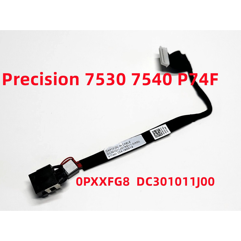 Dành cho dell precision 7530 7540 p74f cổng sạc jack nguồn đầu nguồn 0pxxfg