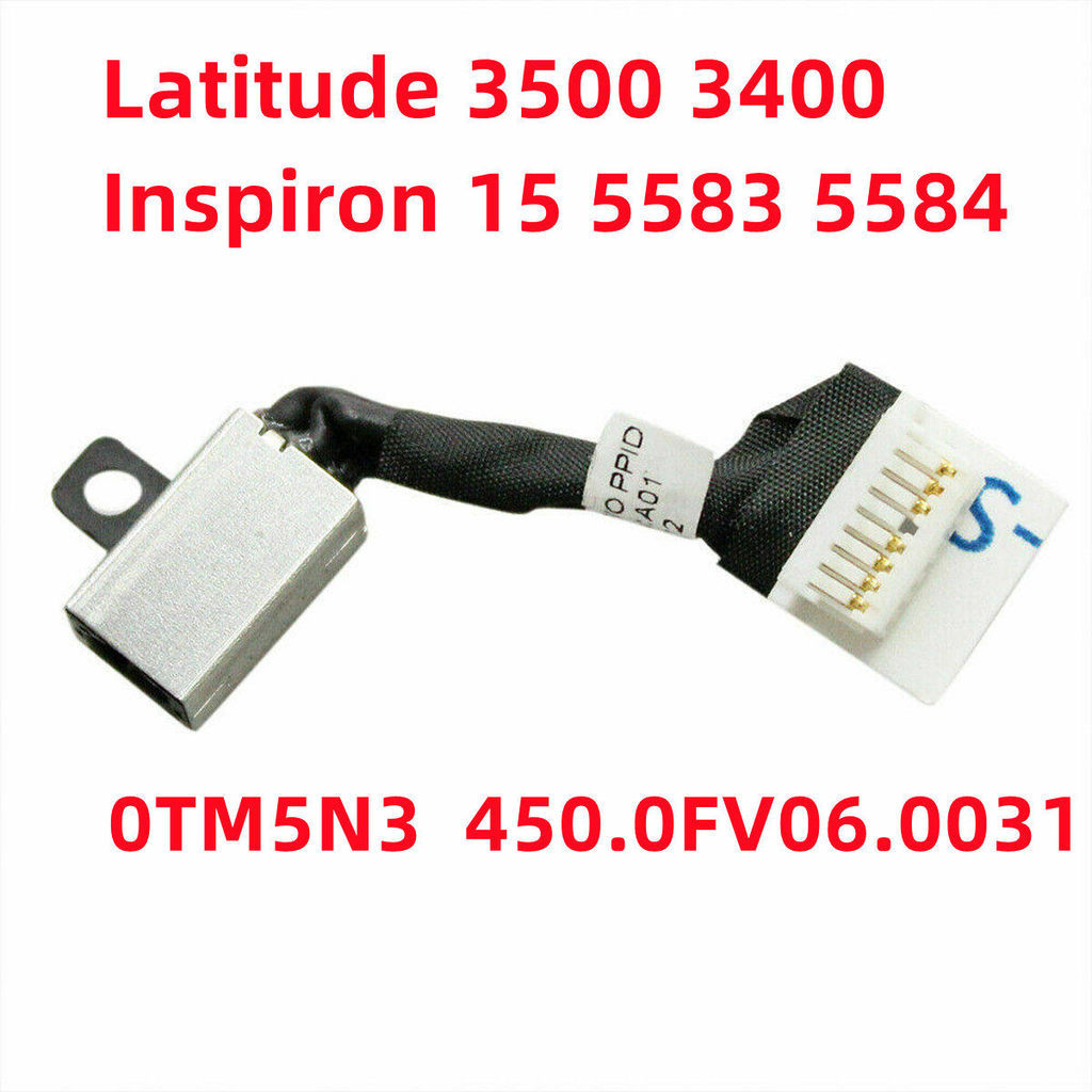 Cho inspiron 5584 p86f p85f 5583 cổng sạc jack nguồn đầu nguồn 0tm5n3