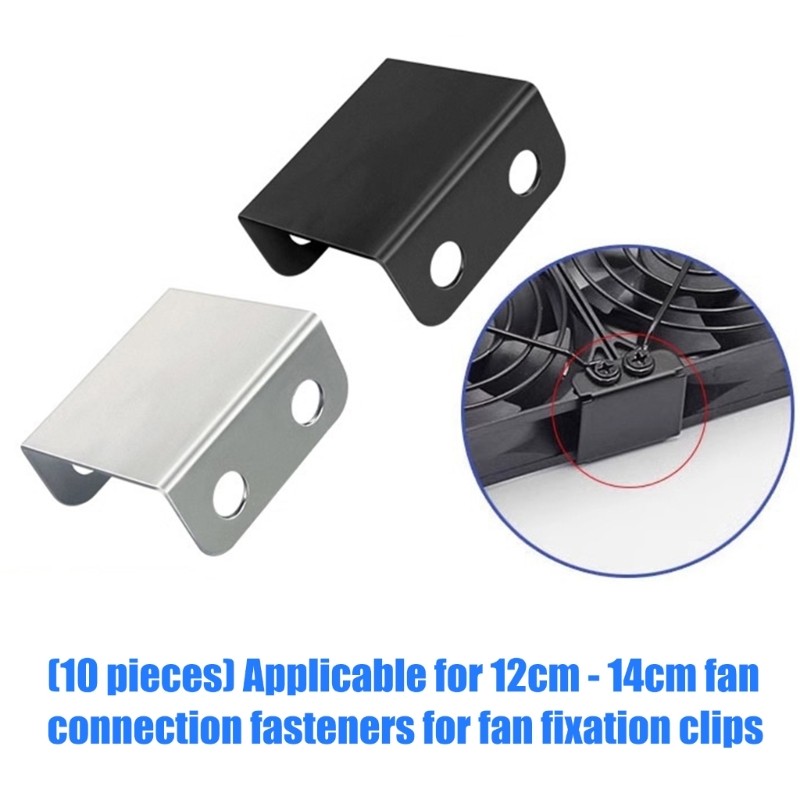 Time * Bộ phận gắn quạt cho kẹp gắn kim loại 120 mm đến 140 mm cho PC Build Changes và cài đặt Công 