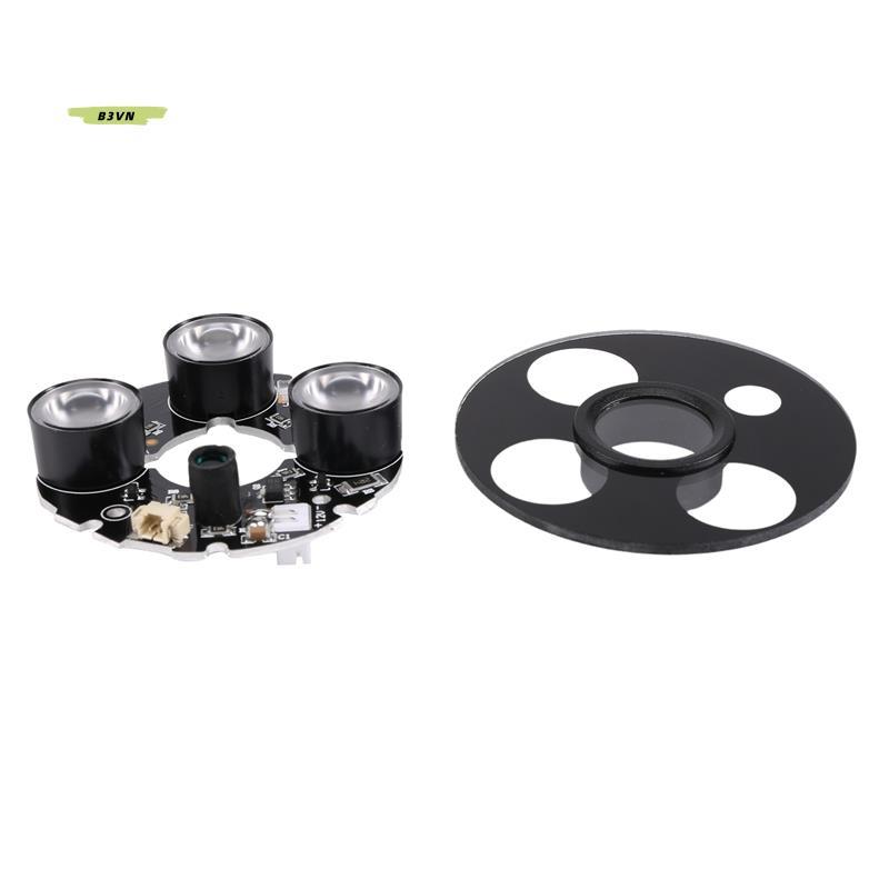 3 mảng IR led Spot Light Hồng ngoại 3x Bảng LED IR cho camera quan sát tầm nhìn ban đêm (đường kính 
