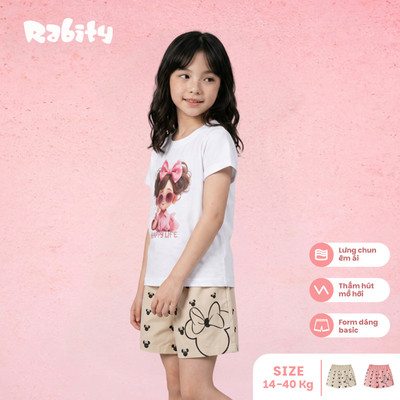   Quần short thô bé gái Rabity 532.021