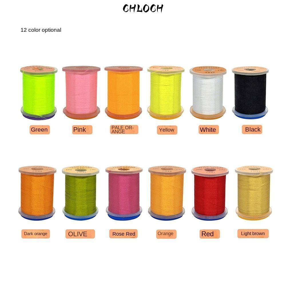 CHLOCH Fly Tying Thread Line, Thread Spool Premium Fly Fishing Line, Bass Salmon Flies Fishing Line