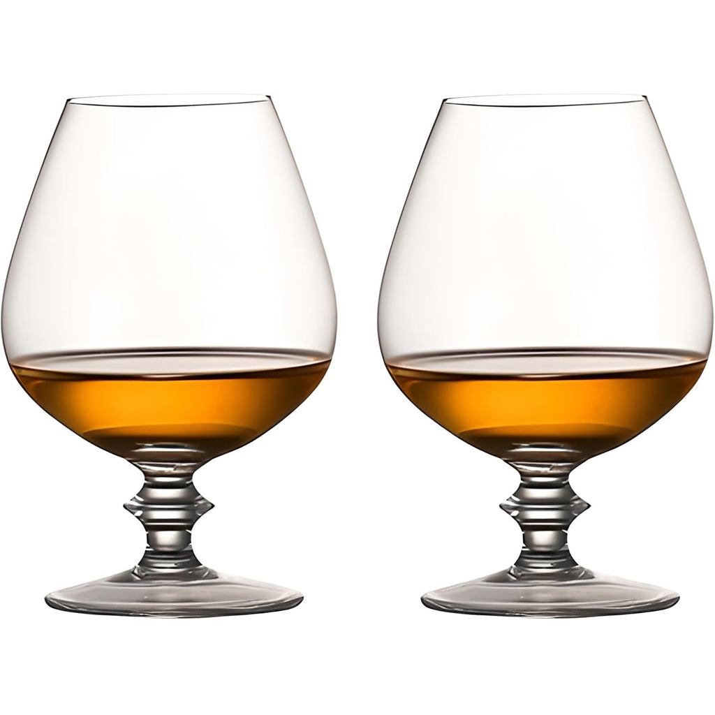 Bộ 2 ly Brandy Snifter, Kính Cognac pha lê cho Whisky Brandy Cocktail, Kính Brandy / Cognac thủ công