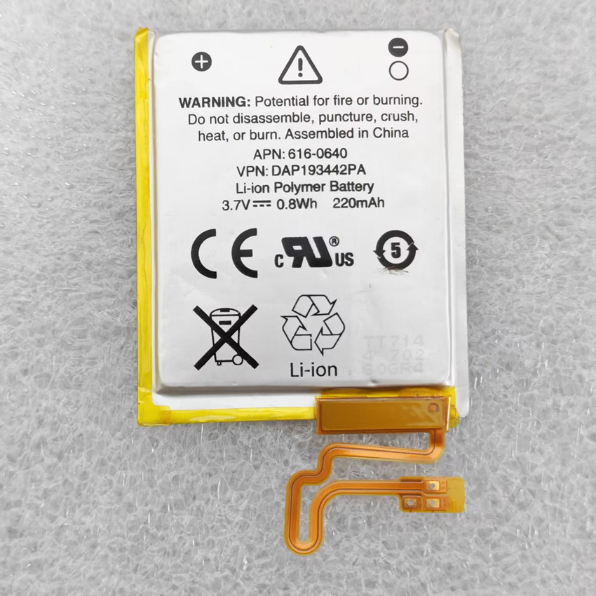 ✨Thích hợp cho pin iPod Nano7 7G MP3 MB903LL / A 616-0640 616-0639