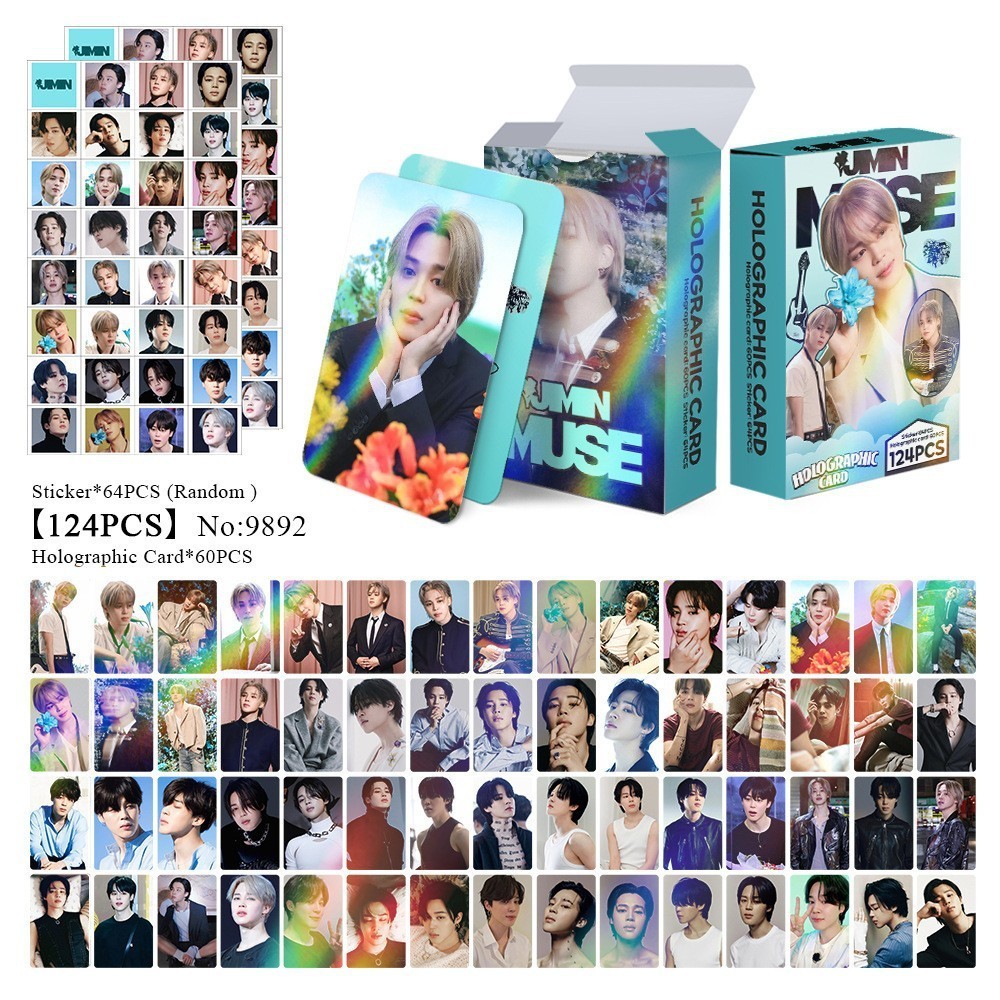 124 Laser Photocards Park JIMIN Album JIMIN JIMI Star Hàng hóa LOMO Photocard