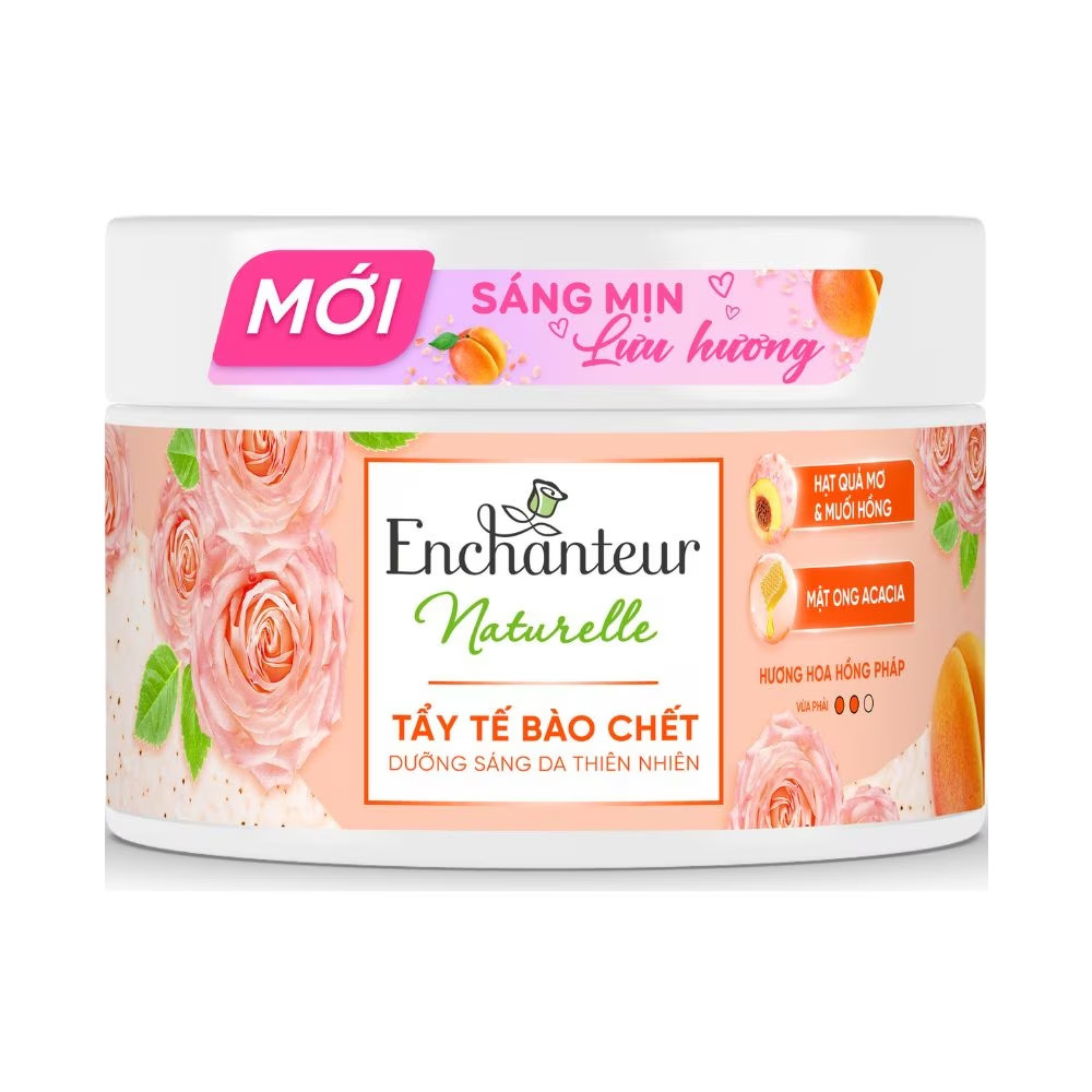 Tẩy tế bào chết Enchanteur hương hoa hồng 250g - 08415