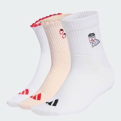 adidas Phong cách sống & Gym & Training Bộ 3 Đôi Tất Graphic Unisex Hồng KC5644