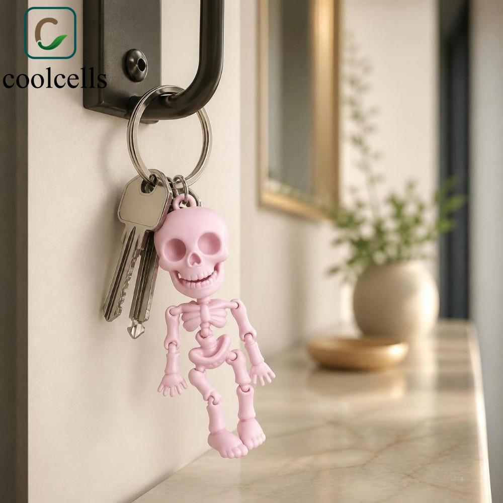 COOLCELLS Mặt dây chuyền xương khớp, Đồ trang trí treo Móc khóa xương trang trí, Gothic Gothic Gothi