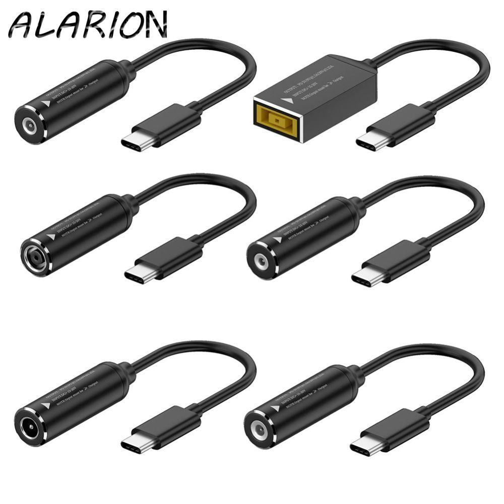 Cáp sạc ALARION DC sang Type-C, Cáp sạc đầu ra PD Type-C sang DC Jack, Tệp chuyển 3A 5 / 9 / 20V DC 
