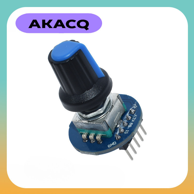 Mô-đun mã hóa quay để phát triển cảm biến gạch Arduino Điện áp xoay âm thanh tròn EC11 Núm nắp EC11 