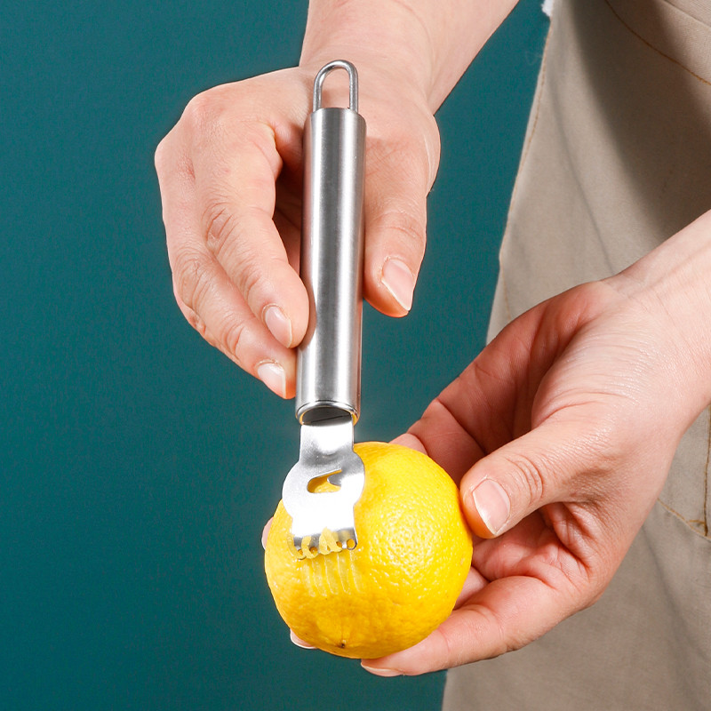 Bartender Chuyên Dụng Thép Không Gỉ Lemon Grater Cam Peel Grater Dao Lột Bartender Grater Modeling P