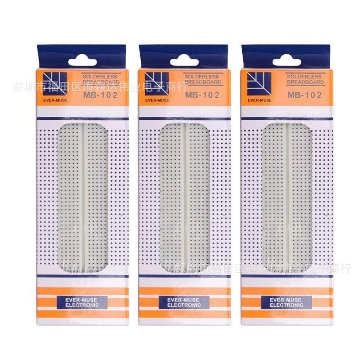 MB-102 830 Lỗ Breadboard Box 140 Breadboard Lines 65 Breadboard Dòng Chuyên Dụng