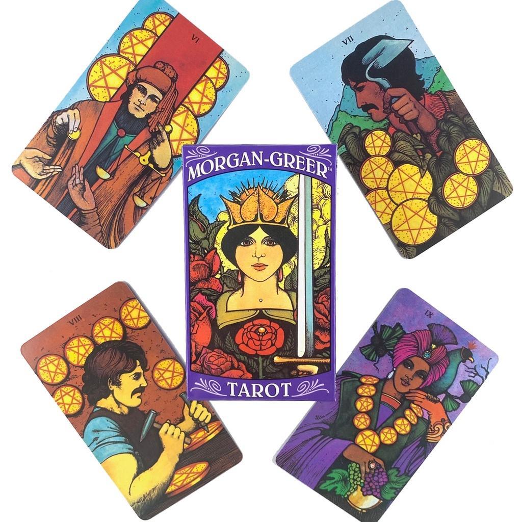Morgan Greer Tarot Deck Giải trí Đảng Board Game Tiên tri bói toán Thẻ Oracle 10.3 * 6cm
