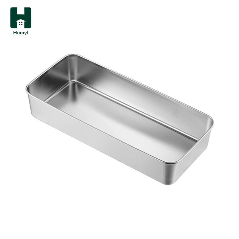 Homyl Lasagna Pan Flat Bottom Cake Baking Pan cho lò nướng bánh mì Dễ dàng làm sạch 28x22x6cm