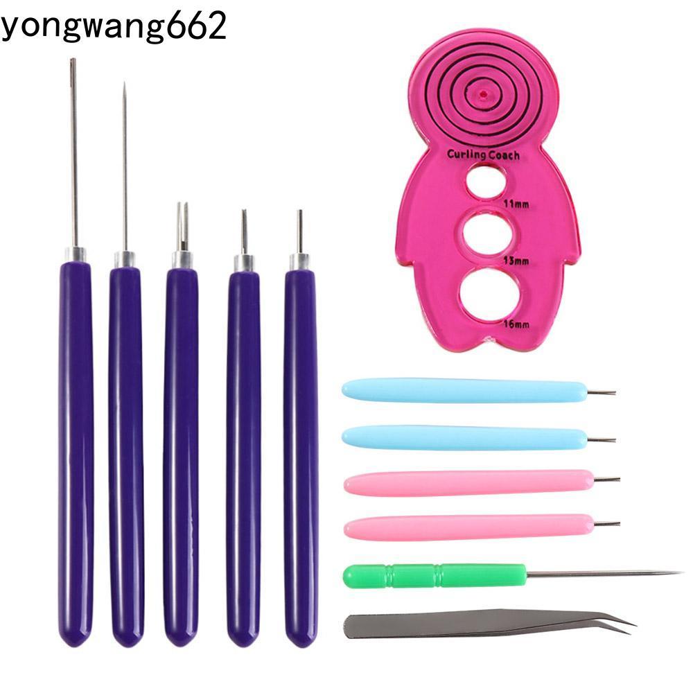 NORYX 12 CÁI Bộ kim Quilling, Giấy thủ công nhiều kích thước Dụng cụ Quilling, Dải giấy Quilling Bút