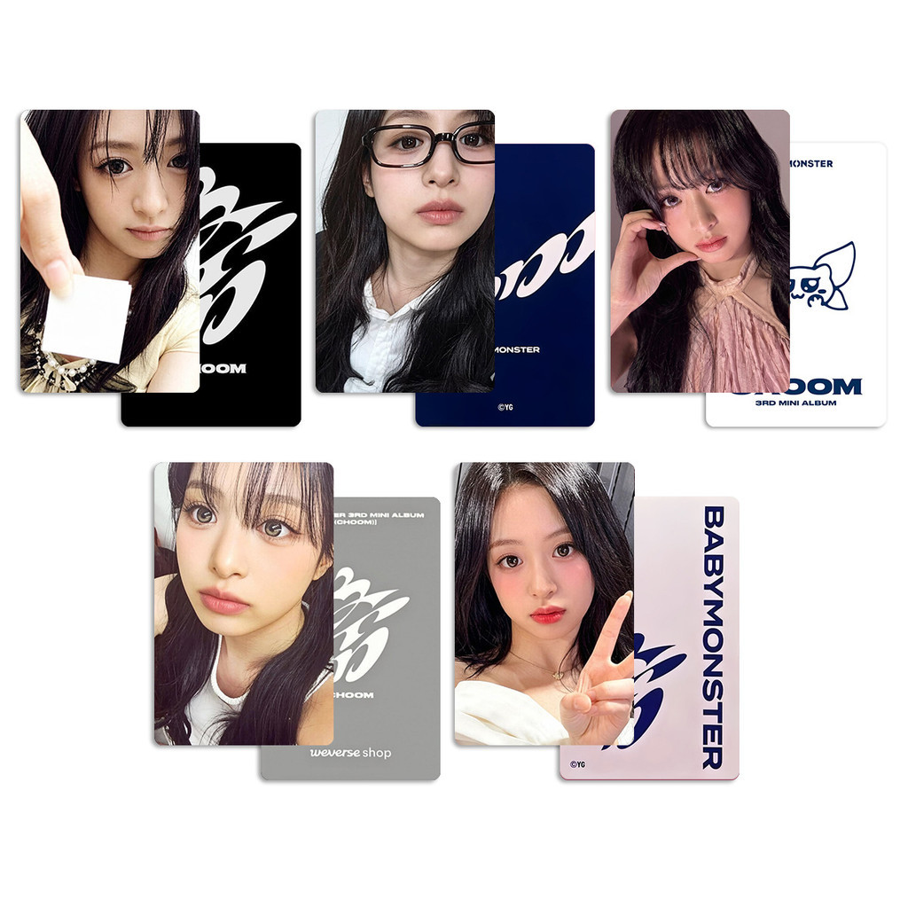 BABYMONSTER BABYMONSTER Zheng Yaxian AHYEON Hàng hóa Photocard CHOOM Thẻ đặc biệt Thẻ ngẫu nhiên