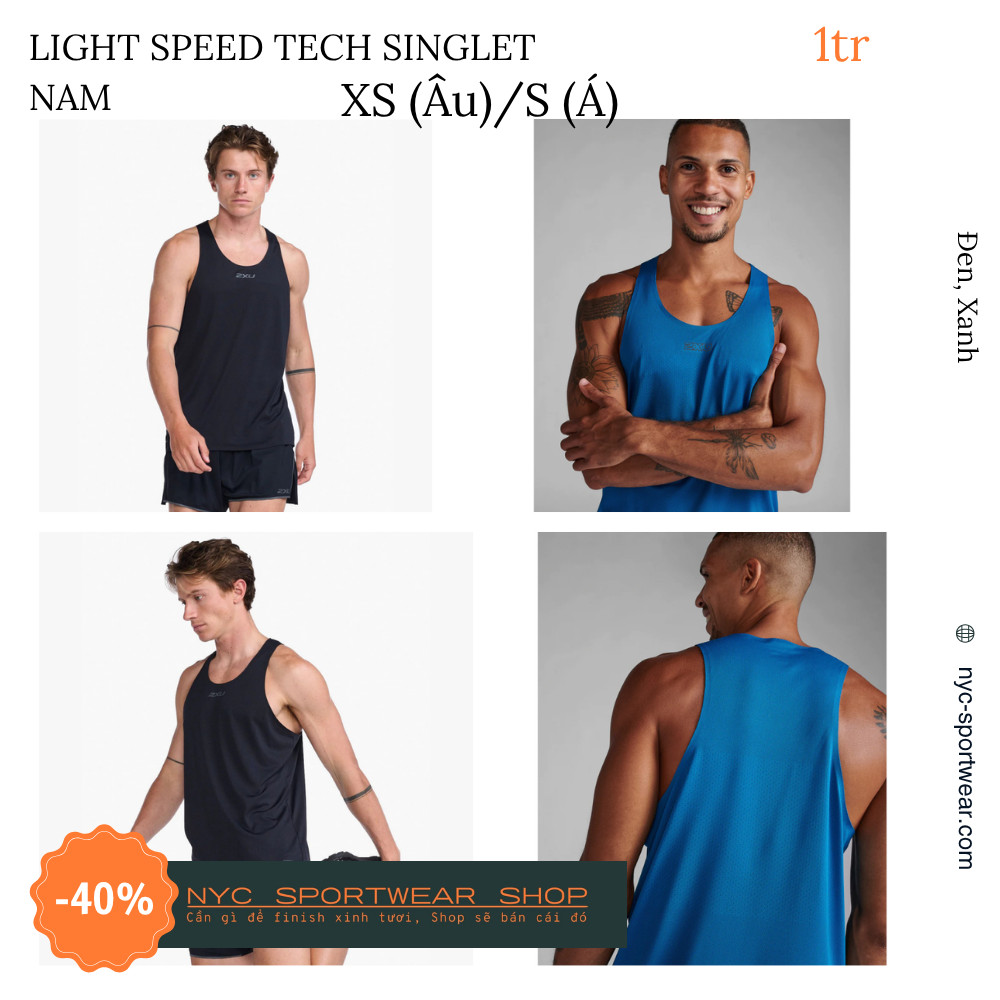 Áo ba lỗ 2XU Light Speed Tech Singlet (Nam)