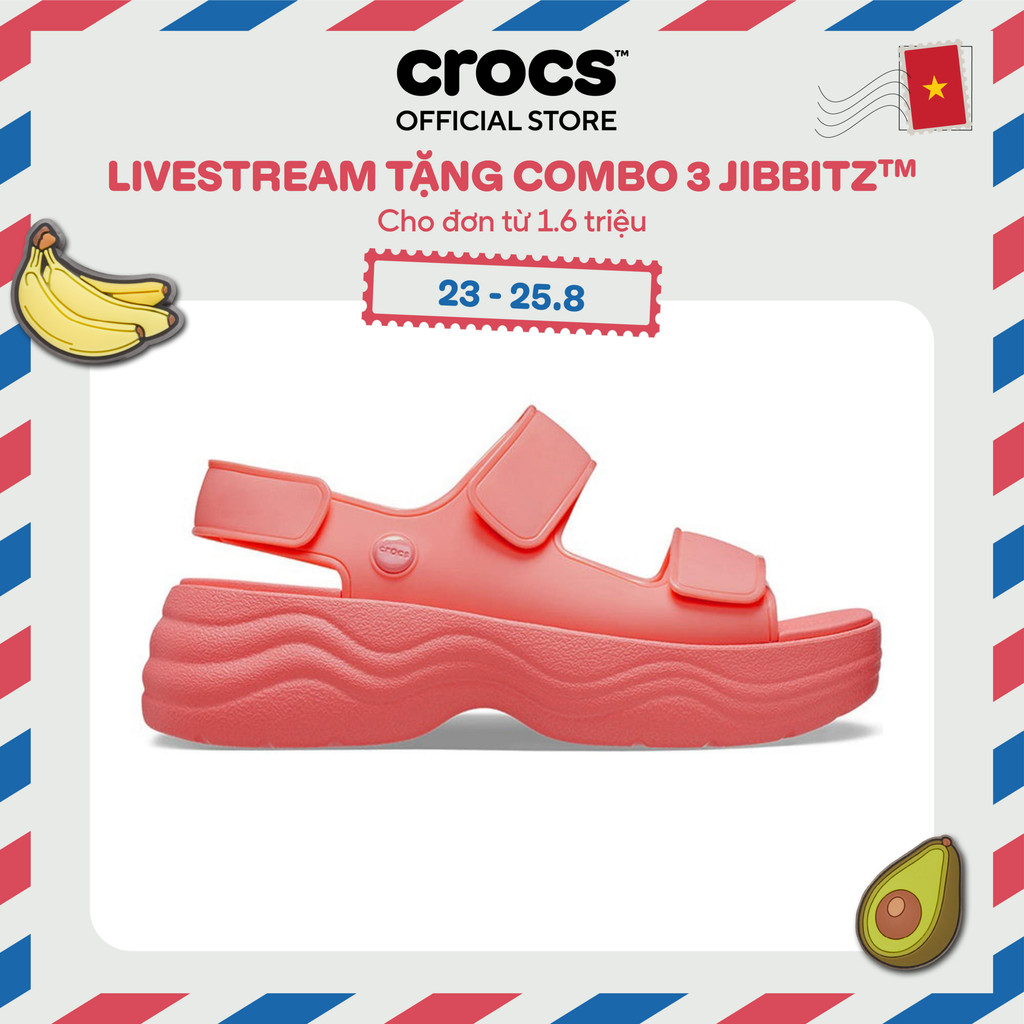 Xăng Đan Nữ Crocs Skyline - Guava