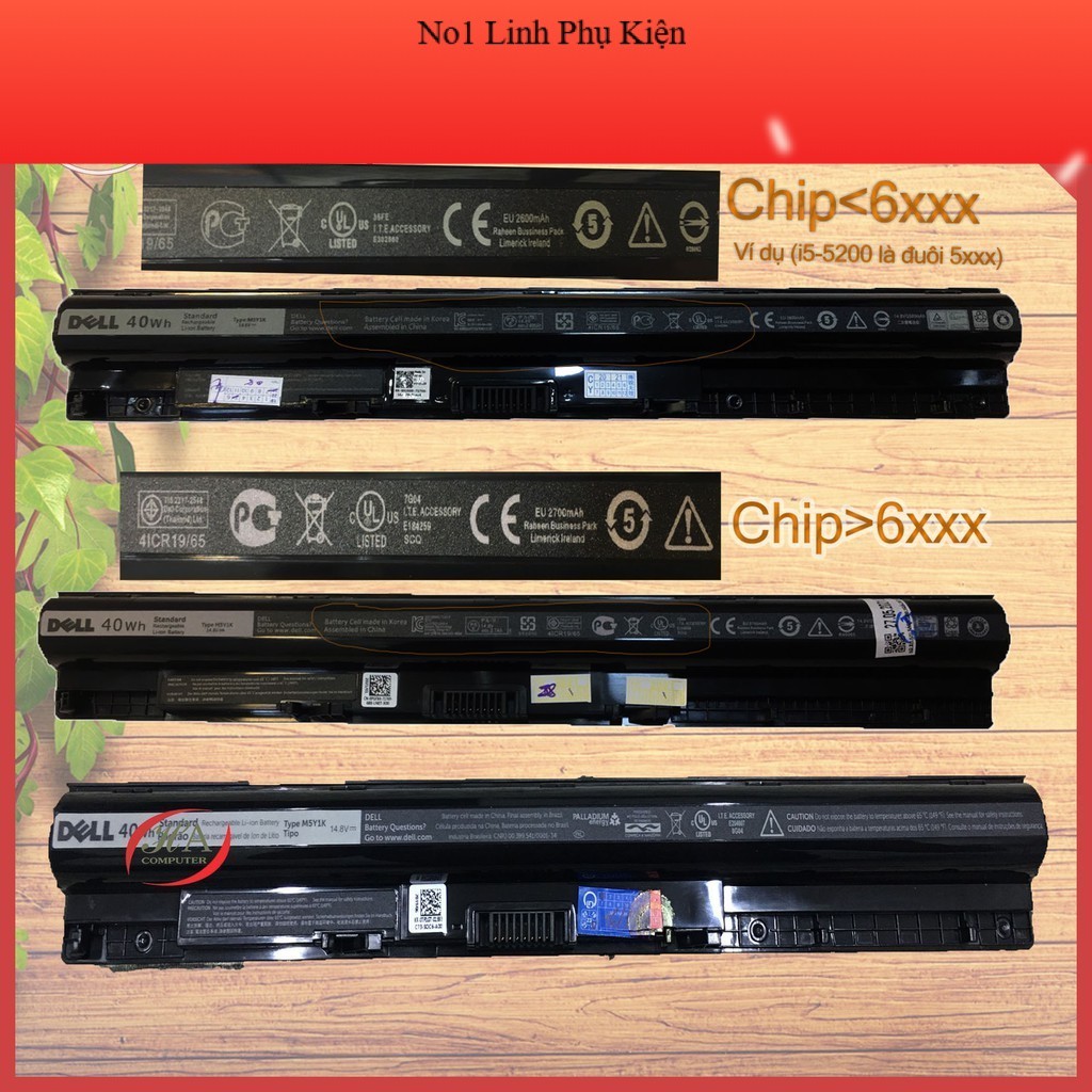 Pin Thay Thế cho Laptop Dell M5Y1K