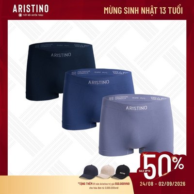 Quần lót nam boxer ARISTINO thiết kế không đường may tinh tế ABX069