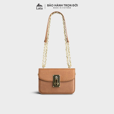 Túi Lata (Thời trang nữ dự tiệc phối khóa - Túi đeo chéo da HN112)