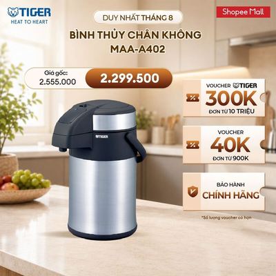 Bình Thủy Chân Không TIGER MAA-A402 - Hàng chính hãng