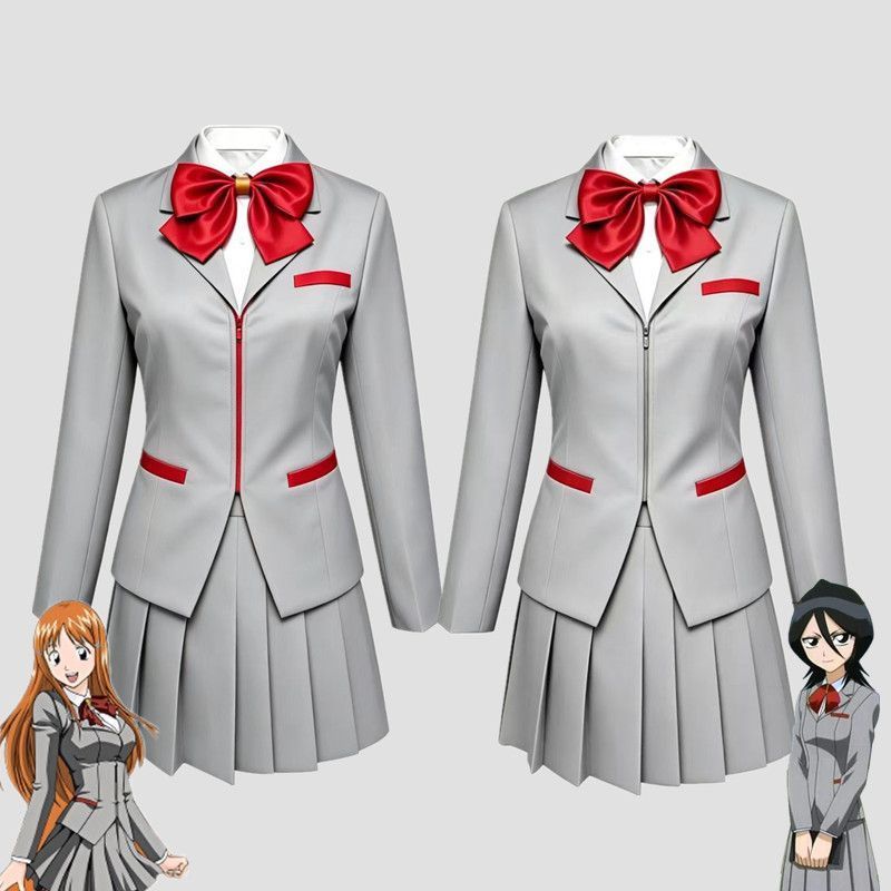 BLEACH Kuchiki Rukia Inoue Orihime Cosplay JK Đồng Phục Trang Phục Bộ Sự Kiện Con