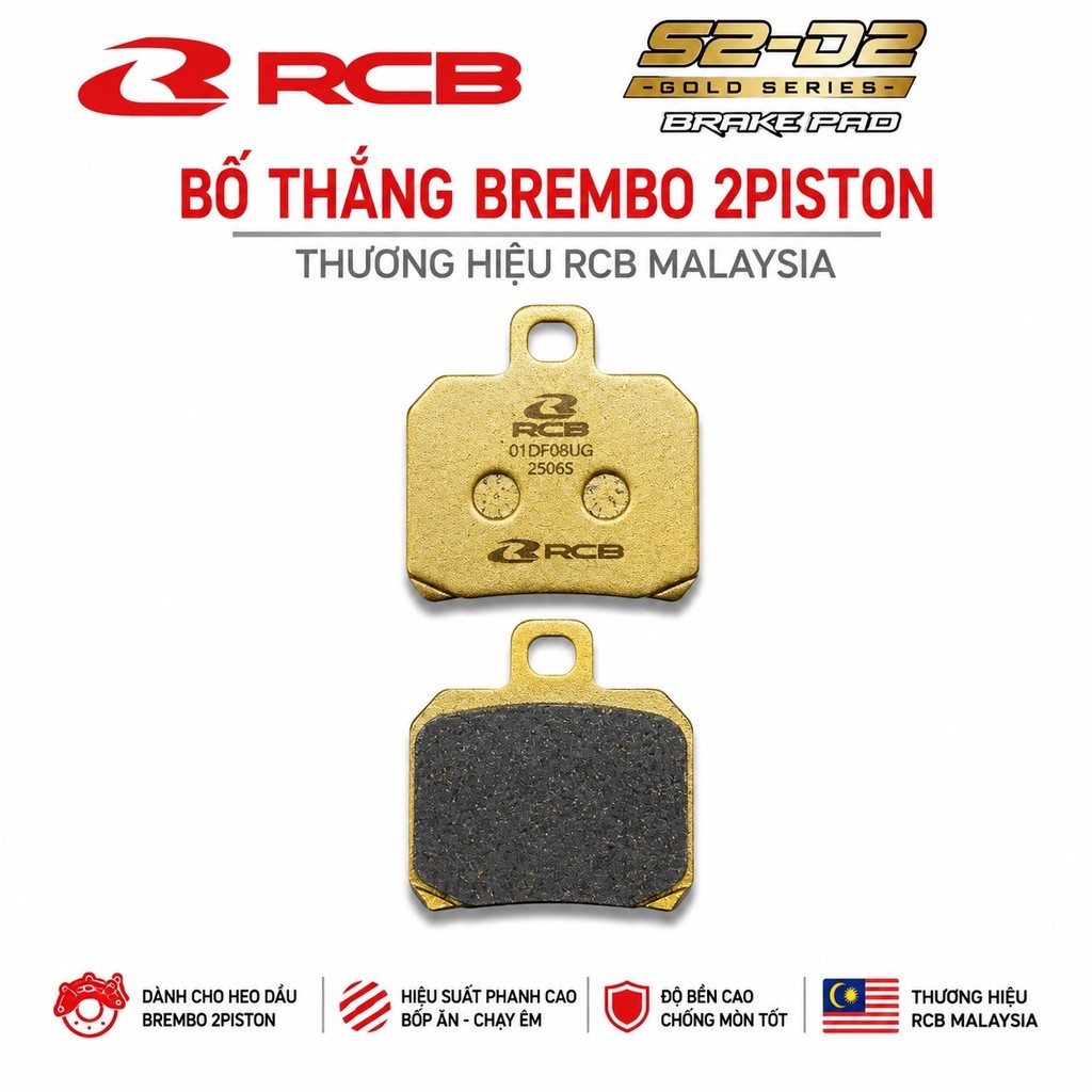 Bố Thắng RCB 2Pis Dành Cho Heo Brembo / Nisin / RCB R55 / Adelin 2 Pis / Frando 2 Pis >>>>