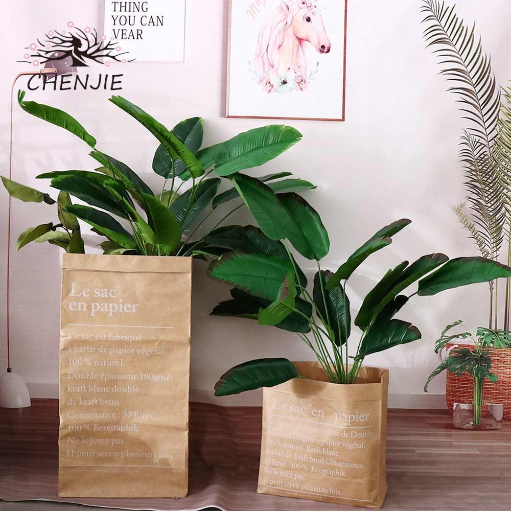 CENJIE Cây giả Vườn cây xanh nhiệt đới 32 "Cọ nhân tạo