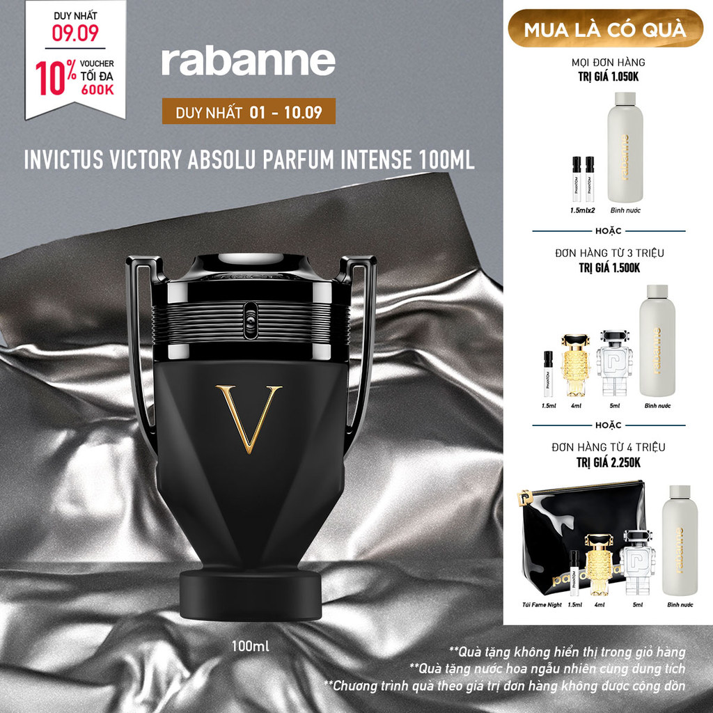 Nước hoa Nam  Rabanne Invictus Victory Absolu Parfum Intense 100ML