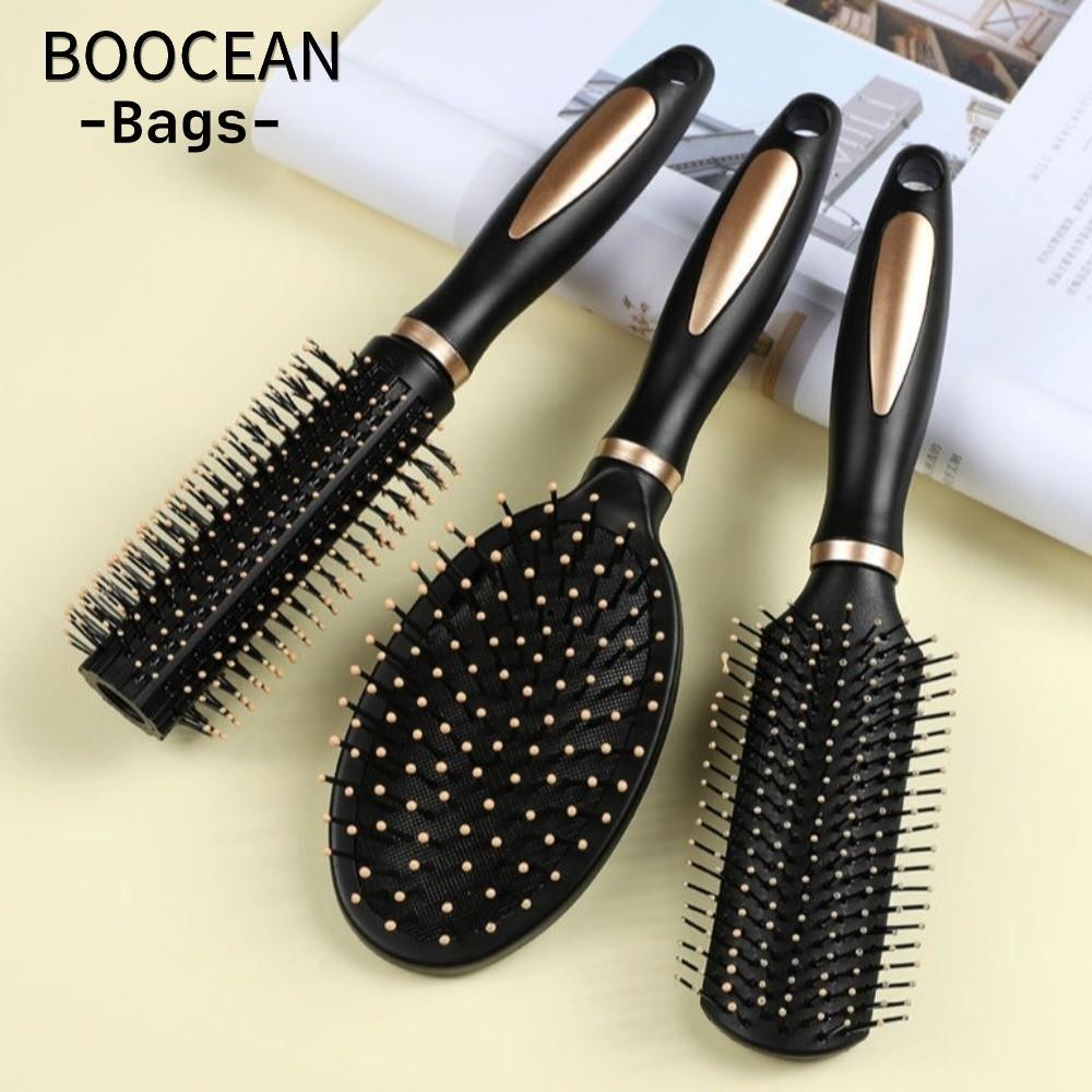 Bàn chải tóc đệm không khí BOOCEAN, Tay cầm bằng nhựa Lược Massage da đầu chống tĩnh điện, Lông Nylo