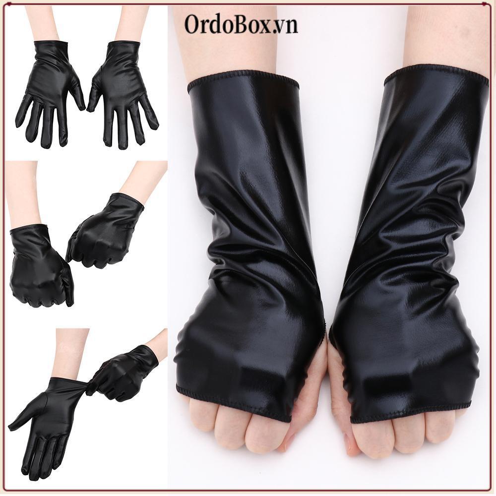 ORDOBOX Găng Tay Đen Gothic Hip-Hop Dance Gothic Punk Dress Up
