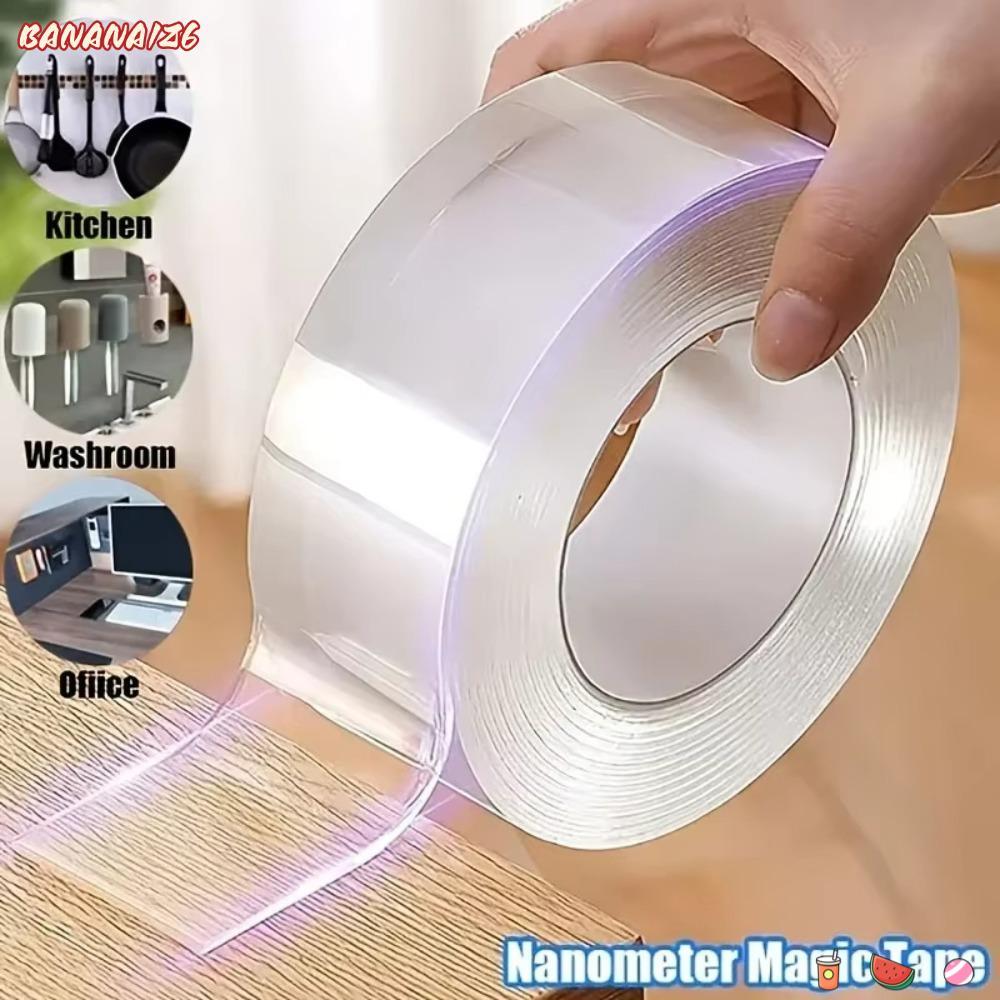 Băng keo hai mặt BANANA1Z6, Băng Nano hai mặt dính chắc chắn, Băng liền mạch có thể tái sử dụng tron
