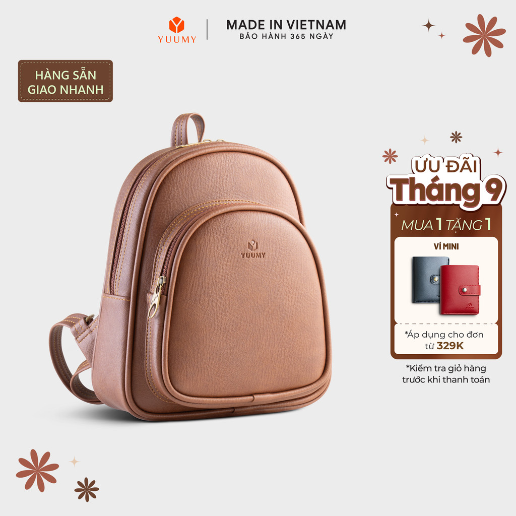 Balo Yuumy (Thời trang nữ cỡ trung - Balo da YBA4) Bagsmart