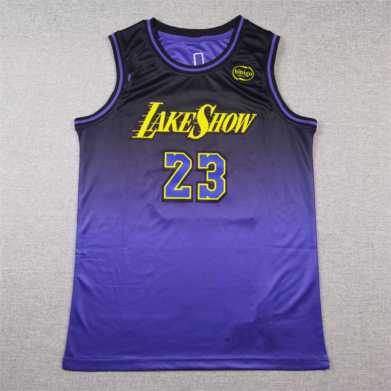 Mùa trò chơi 2025 Phong cách mới Jersey Lakers James No. 25 Kiểu Không. 23 City Edition Purple James