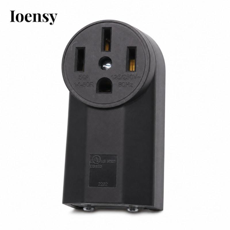 50-Amp NEMA 14-50R Ổ cắm chịu lực nặng NEMA 14-50R UL Ổ cắm bốn lỗ được liệt kê cho thợ hàn, móc máy