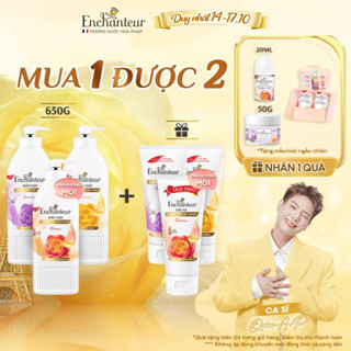 [LIVE Inhouse] [TẶNG Dầu xả] Dầu gội dưỡng tóc mượt thơm lâu ENCHANTEUR Charming / Sensation 650g (Tặng mùi ngẫu nhiên)