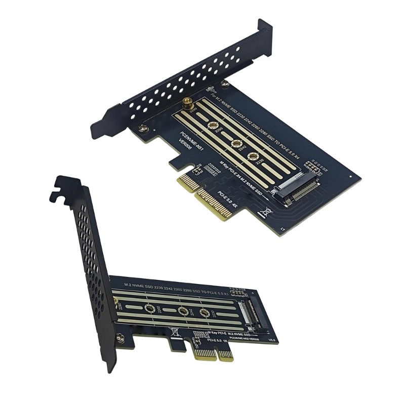 ANN PCIe 5 0 to NVMe Thẻ mở rộng Hỗ trợ M 2 2280 2260 2242 2230 Thiết bị lưu trữ Cài đặt dễ dàng Tuố