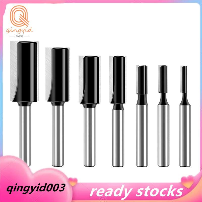 Bộ bit định tuyến thẳng 7Pc 1 / 4 Shank, Bit thẳng Dado, Cut Dia 1 / 8in, 5 / 32in, 3 / 16in, 1 / 4i