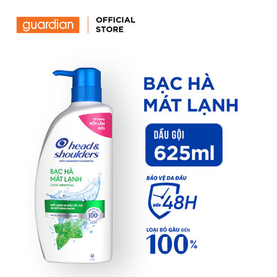 Dầu Gội Hỗ Trợ Giảm Gàu Head & Shoulders Hương Bạc Hà Mát Lạnh 625ml