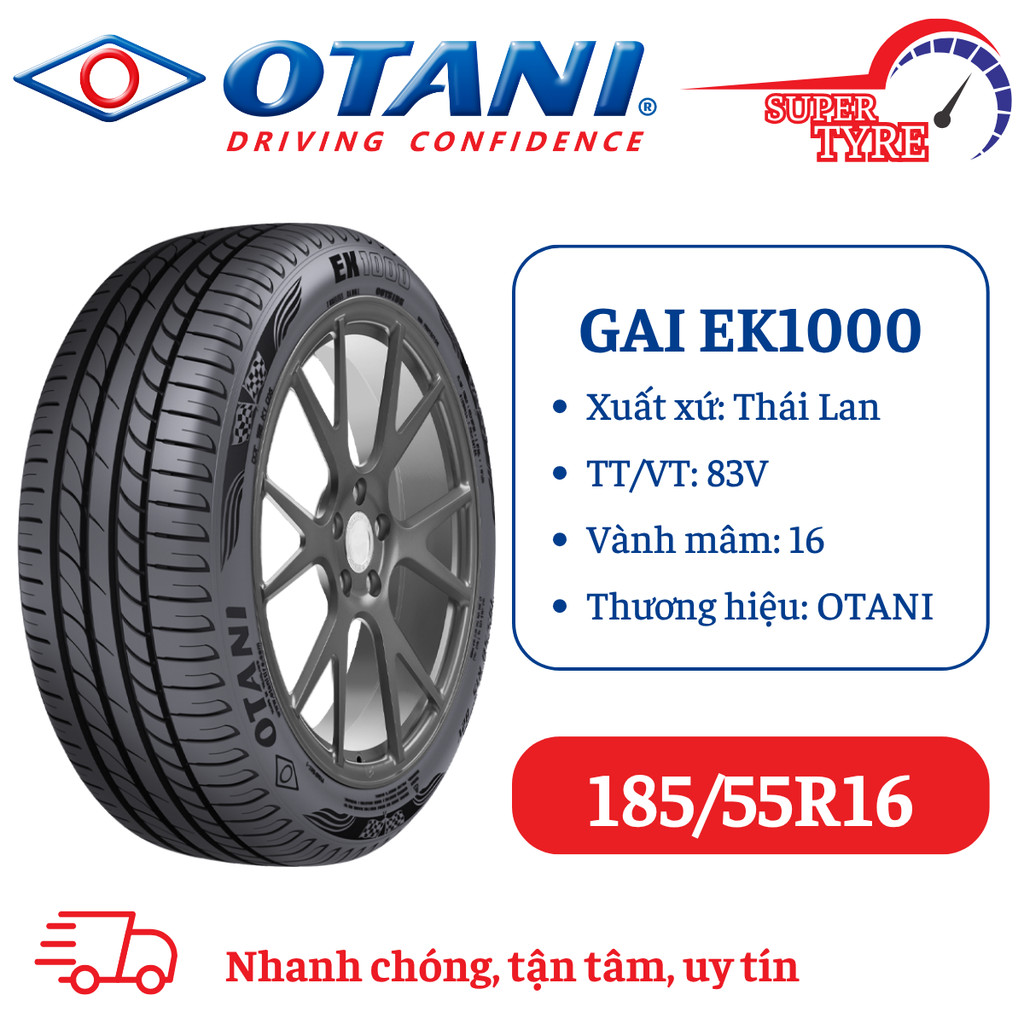 Lốp ô tô du lịch OTANI 185/55R16 EK1000